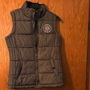 Madden Girl Charcoal Puffer Vest